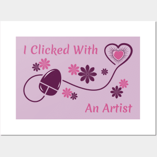 I Clicked With an Artist | illustrator Posters and Art